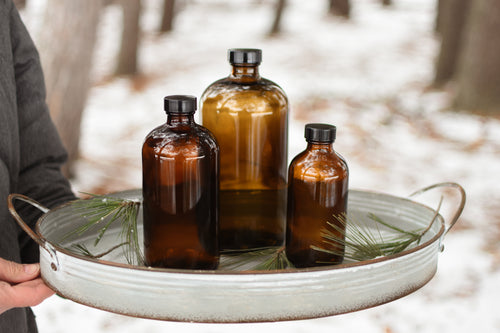 32oz Amber Glass Bottle