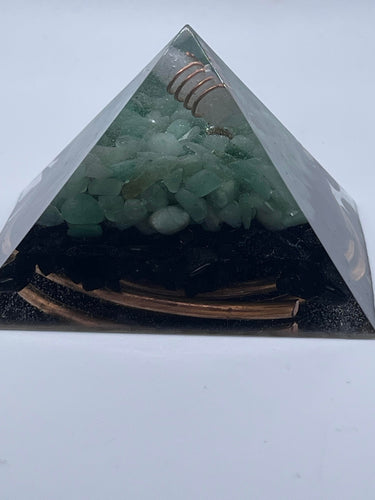 Orgone EMF Buster Small Pyramid with Green Aventurine